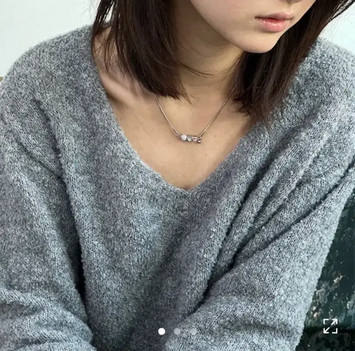 써지컬 실버 목걸이