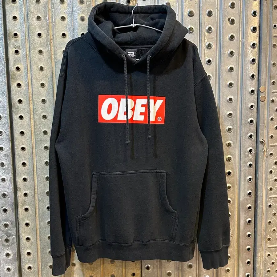 오베이 박스로고 후드S