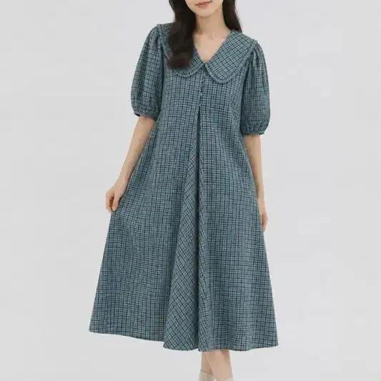 릭소 블루 여자 S 원피스 O4626