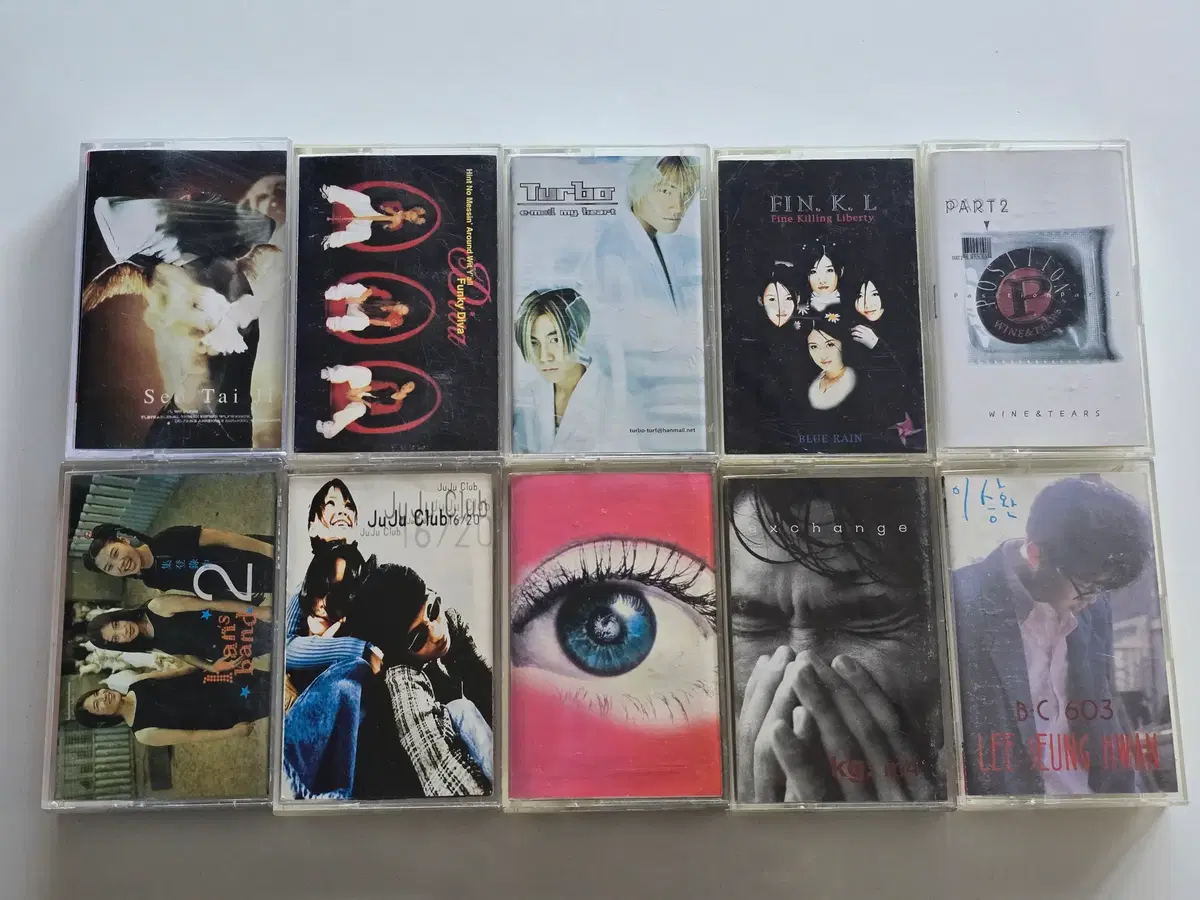 49 서태지, 디바, 터보, 핑클, 포지션, 한스밴드, 주주클럽, 이정현, 김범수, 이승환 카세트테이프 총 10개 일괄판매