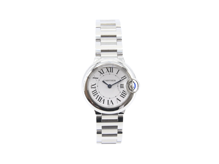 까르띠에 발롱블루 스틸 쿼츠 28mm W69010Z4