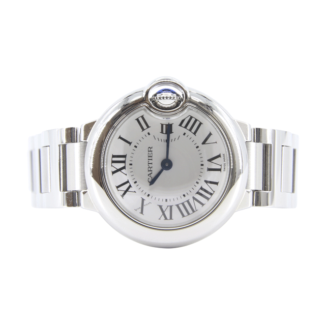 까르띠에 발롱블루 스틸 쿼츠 28mm W69010Z4 사진 4