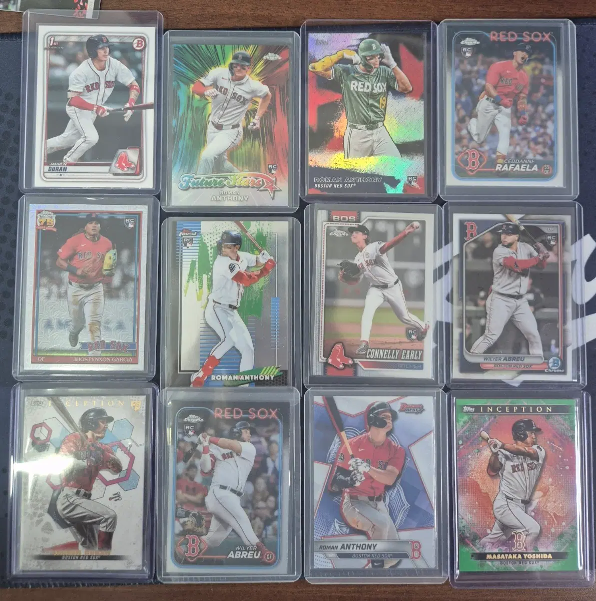 MLB 보스턴 레드삭스 야구 카드 12장 세트