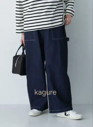 [ kagure ] 데님 이지 페인터 팬츠