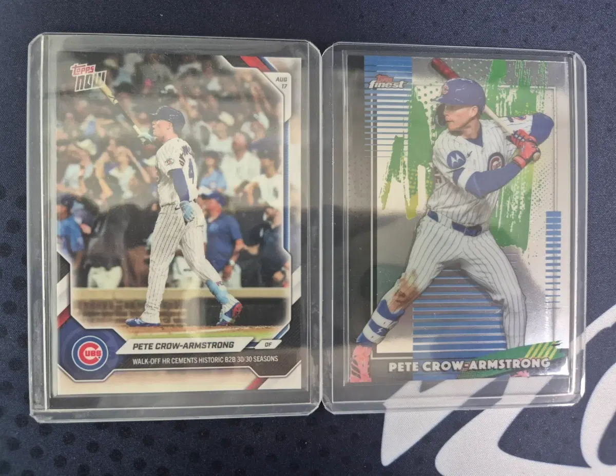 MLB 시카고 컵스 PCA 야구 카드 2장 세트