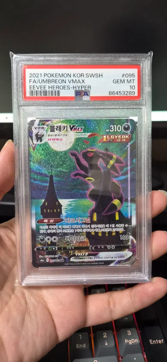 포켓몬카드 블래키 브맥 특일 PSA 10
