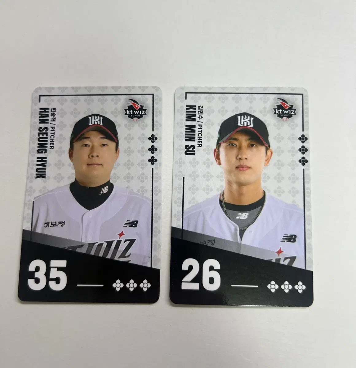 KT 위즈 한승혁 김민수 포토카드