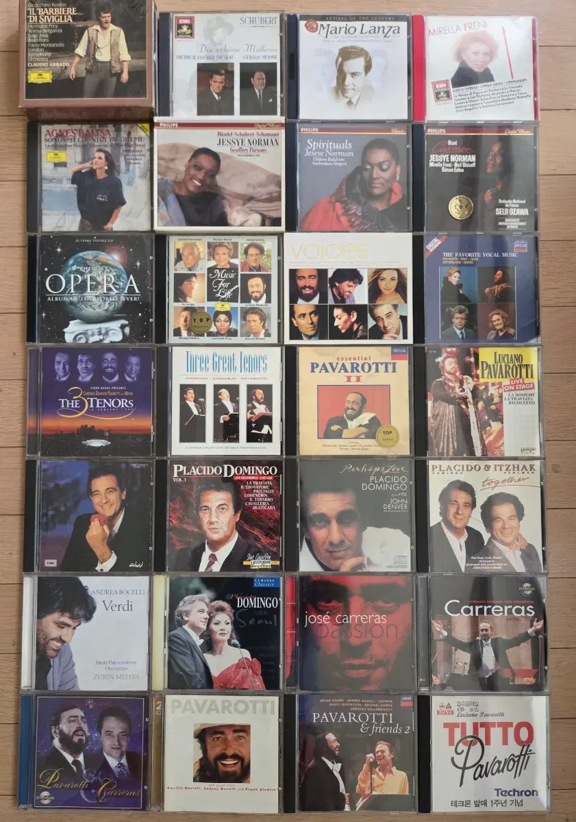 오페라 CD (제시 노먼, 마리오 란자,미렐라 프레니,제시 노먼, 파바로티, 도밍고, 카레라스,