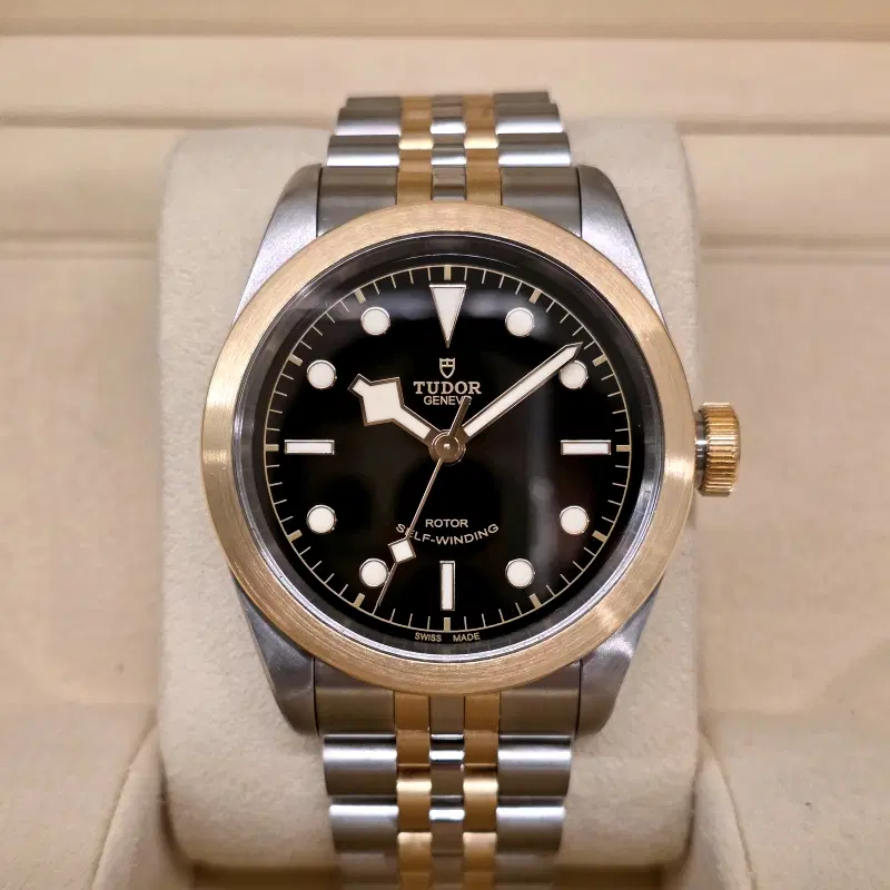 튜더 블랙베이 41mm 옐로골드 콤비 79543 블랙 다이얼