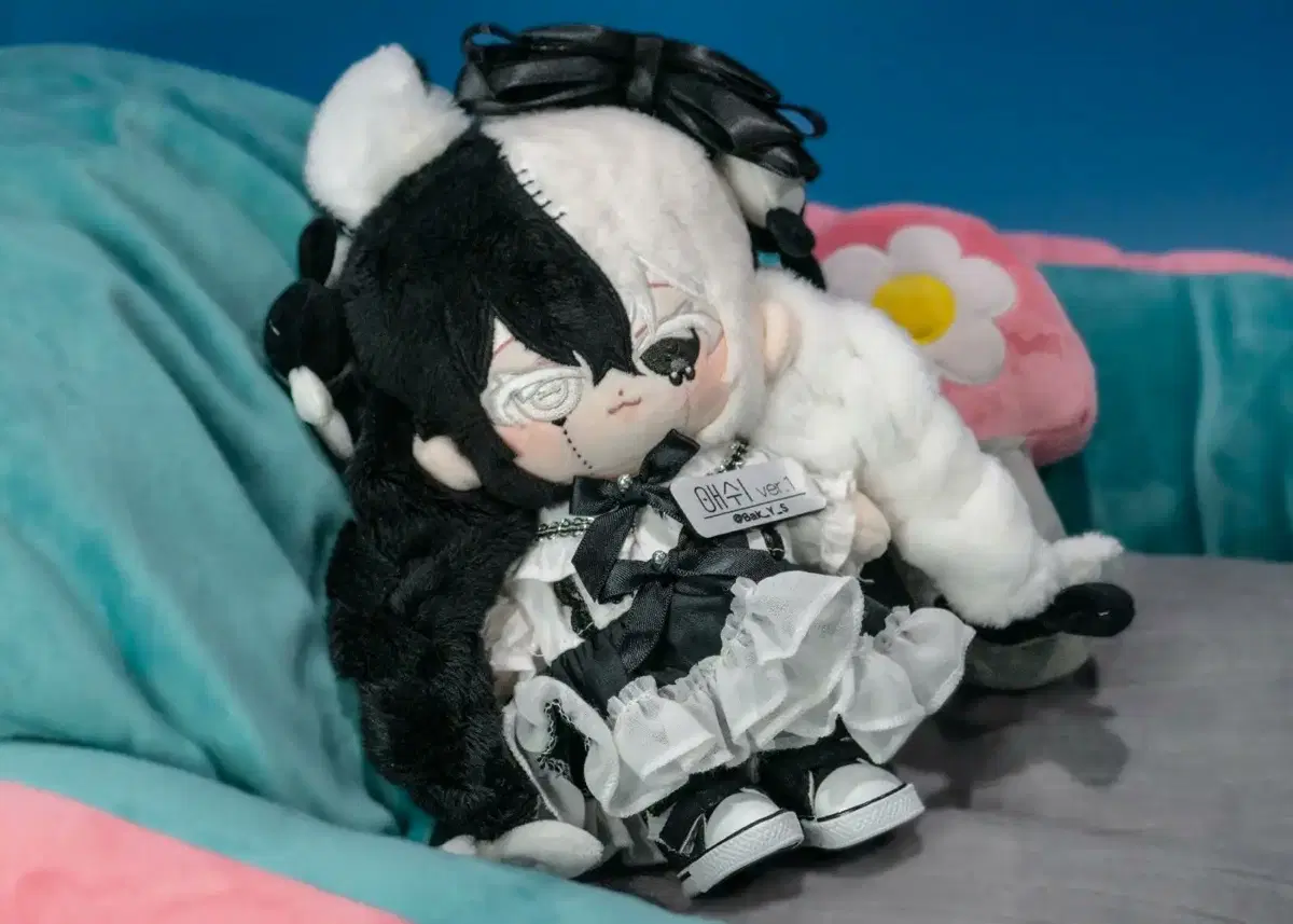 무속성 원단 땋은머리 애쉬 솜인형 20