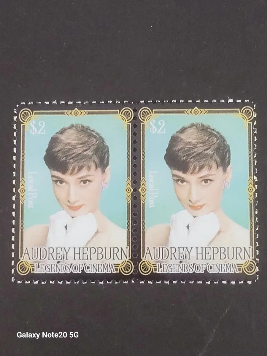 2015년 미국 할리우드 스타 오드리햅번 기념 우표  2장Audrey Hepburn