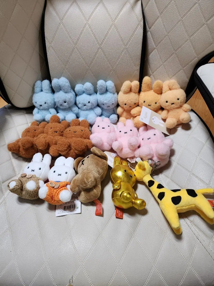미피 봉제인형 세트 (블루/오렌지/브라운/핑크/골드/기린)