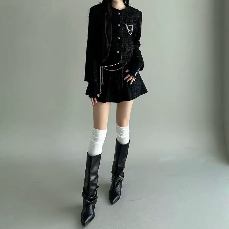 뉴얼린 트위드 셋업