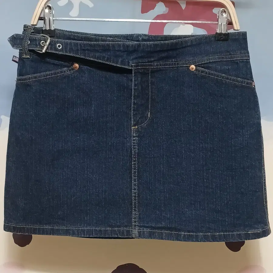 (70) 폴로 진스 컴퍼니 스판 데님 스커트 청치마