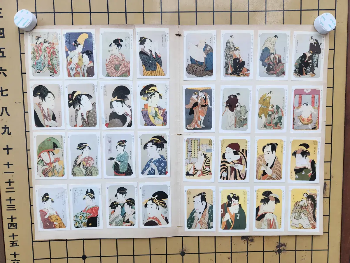 일본 에도시대 그림 수집용카드