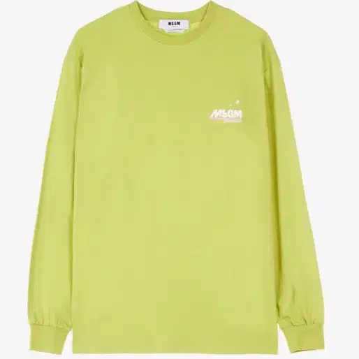 MSGM 엘로그린 롱슬리브 티셔츠