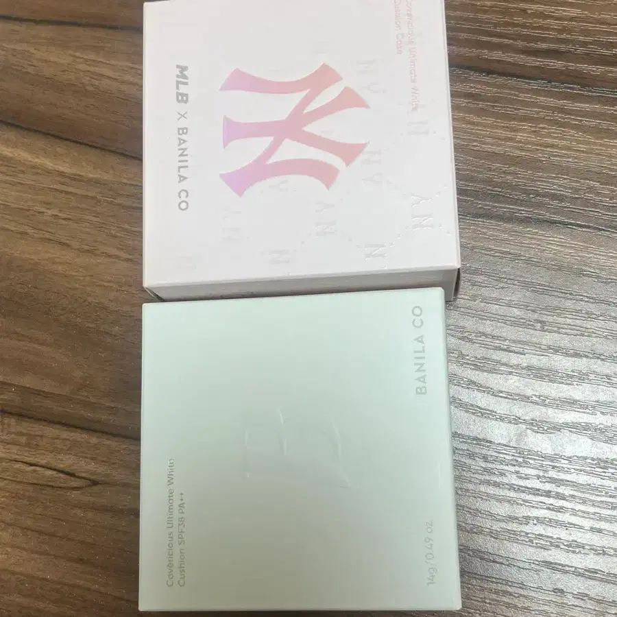 바닐라코 커버리셔스 얼티밋 화이트 쿠션 mlb 뉴욕 핑크 에디션