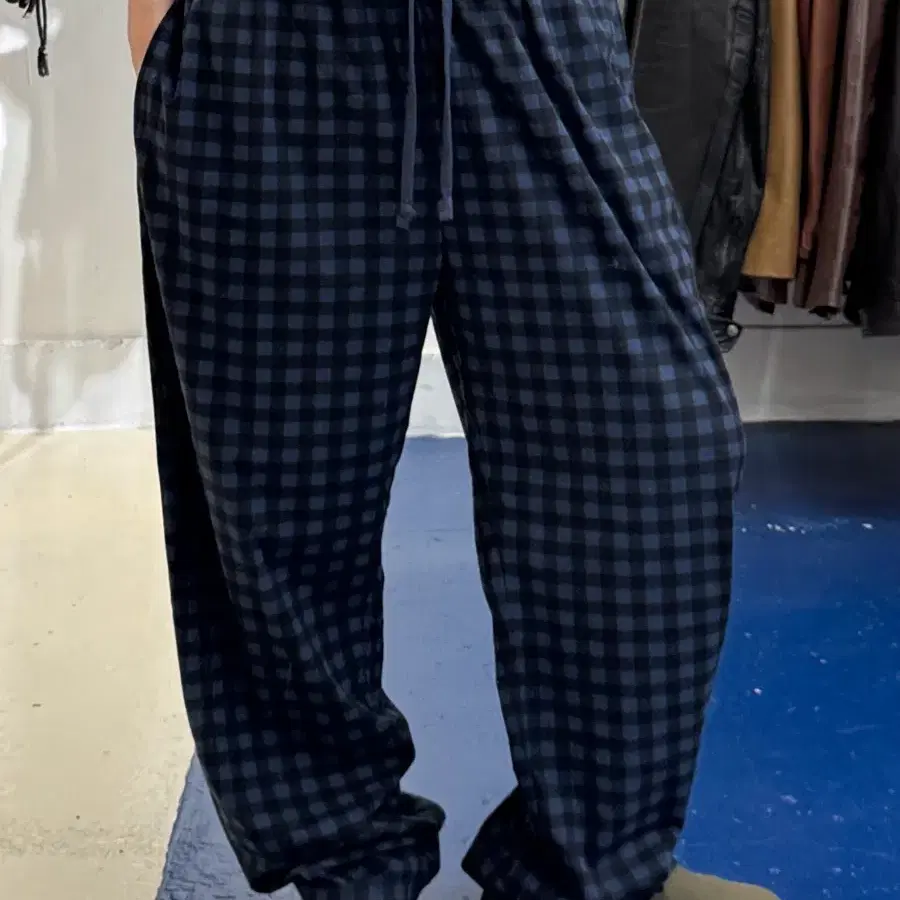 노티카 Nautica Gingham Fleece Sleep Pant 네이비