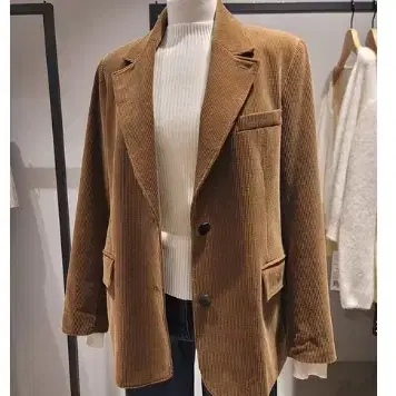 시슬리 코듀로이 싱글 자켓 55사이즈 정품