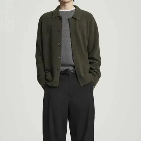 코스 남성 COS 부클레 메리노울 가디건 M 사이즈 정품