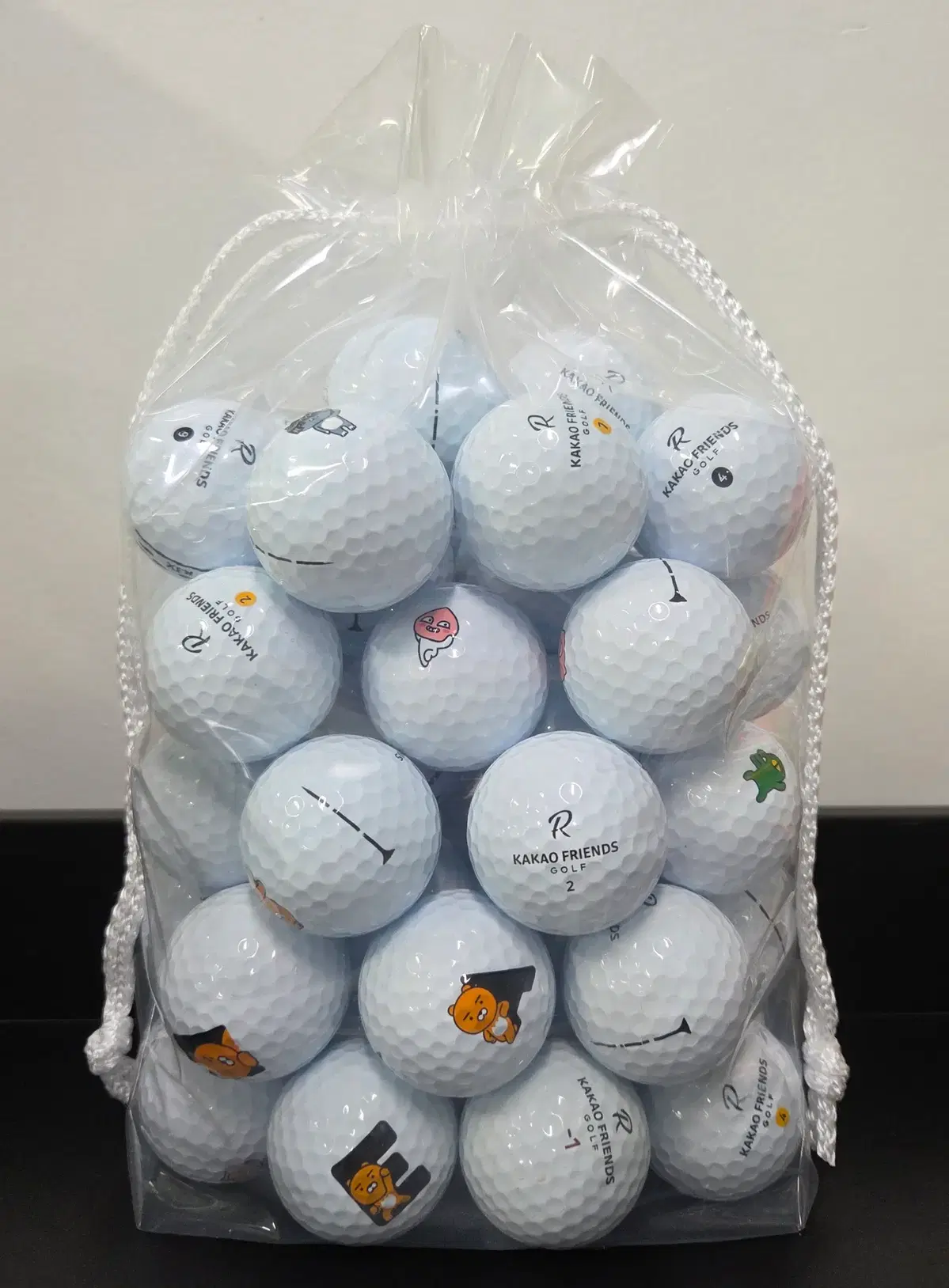 카카오프렌즈 A급 화이트 로스트볼 50구 중고골프공