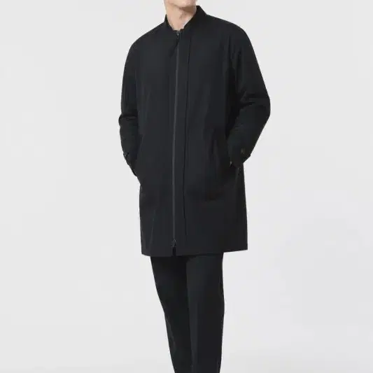 남M/그레고리 블랙 컬러 롱 블루종