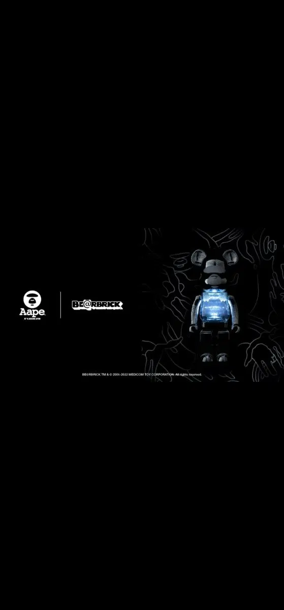 베어브릭 베이프 콜라보 10주년 리미티드에디션 400프로