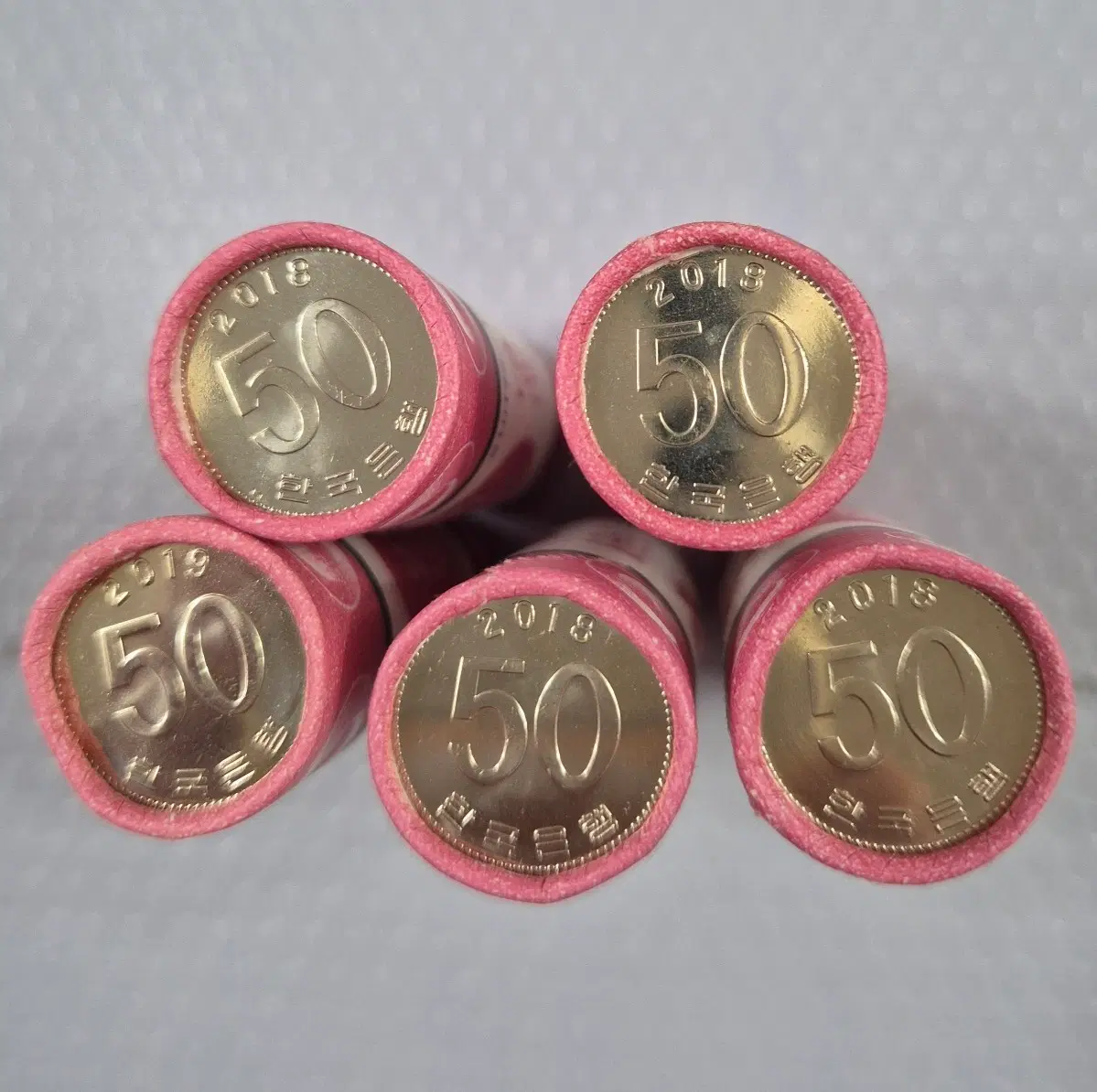 특년도 2018년 50원 주화 5롤