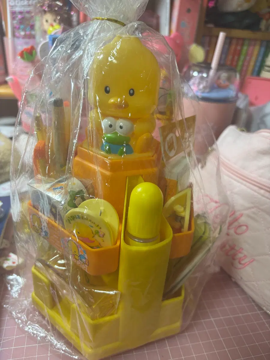 영아트)삐삐마스코트회전문구세트 고전문구