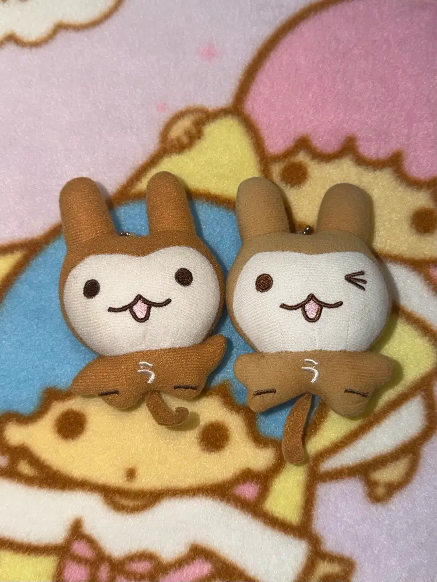 고전 우사루상 인형키링 2개 일괄