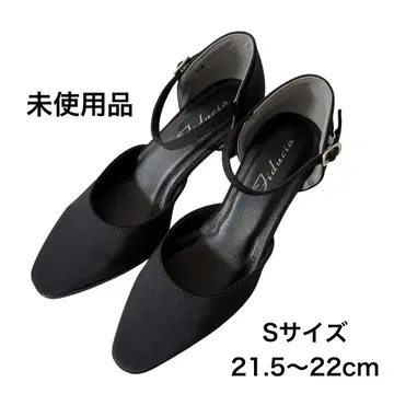 블랙 펌프스 S 사이즈 21.5~22cm 스트랩 포함 포멀 블랙