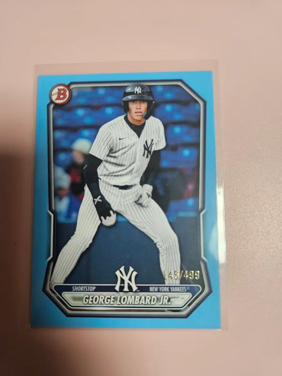 양키스)조지 롬바드 주니어 499장 한정 2025 Bowman Skyblue