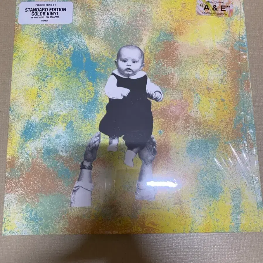박효신 A&E lp V1 핑크&옐로우 스플래터