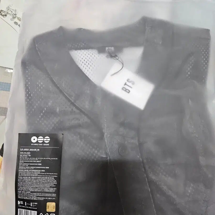 방탄 슈가 m사이즈 아리랑 저지 jersey