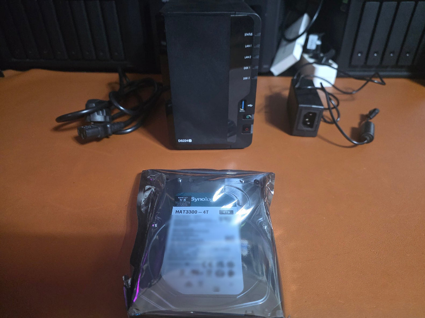 시놀로지 DS224+ 정품 HDD 4TB[AS28년도까지]