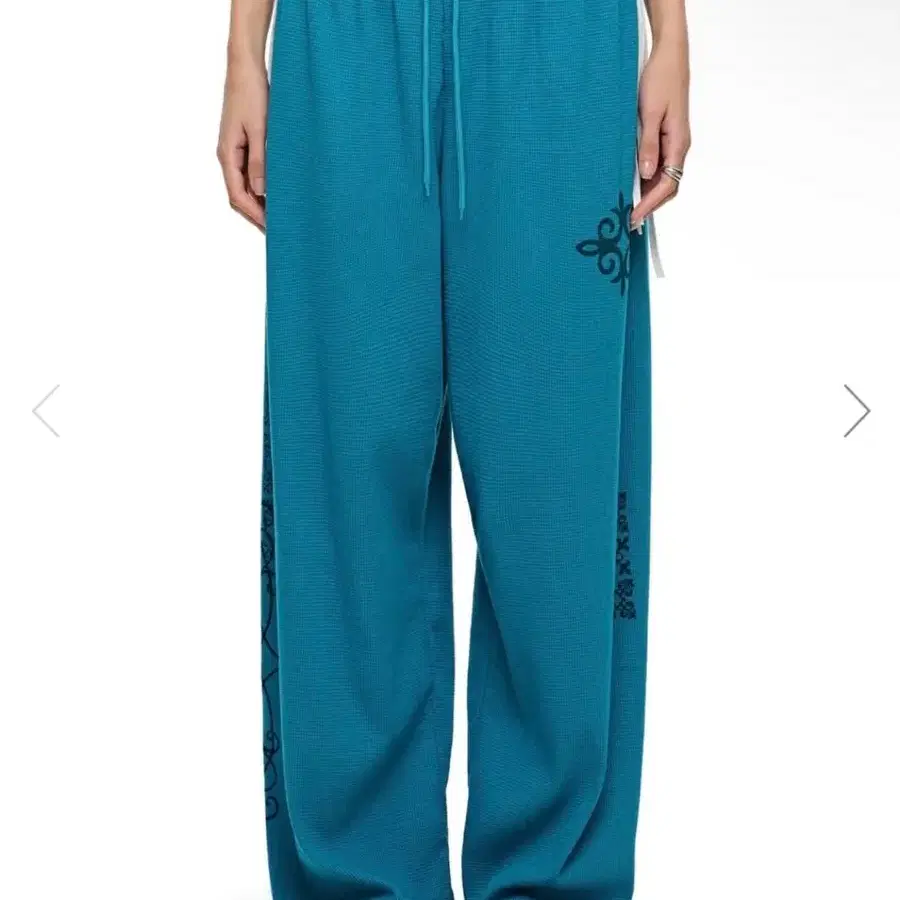 LEO WAFFLE PANTS (TEAL)