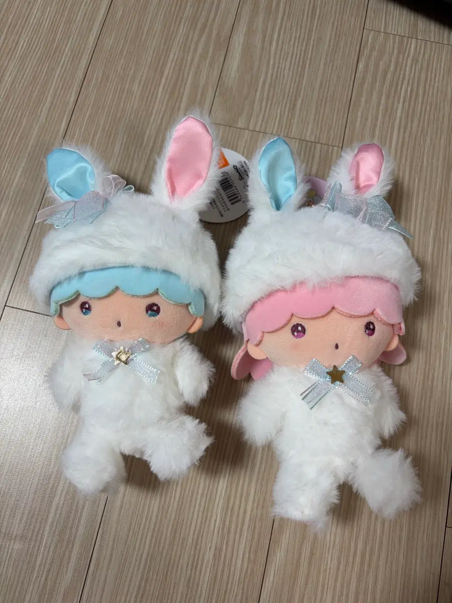리틀트윈스타 산리오 키키 라라 무뉴 흰토끼 우사기 누이 인형