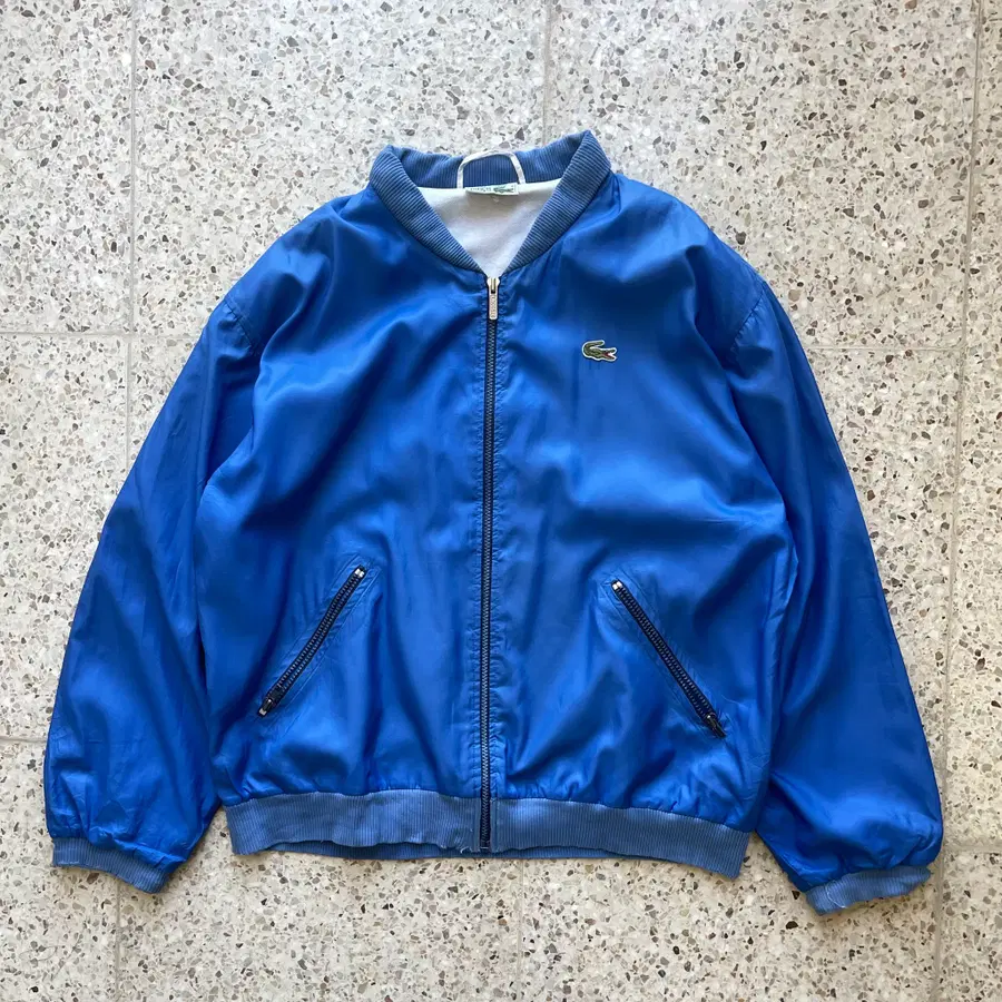 80s 라코스테 블루 블루종 자켓 made in France XL