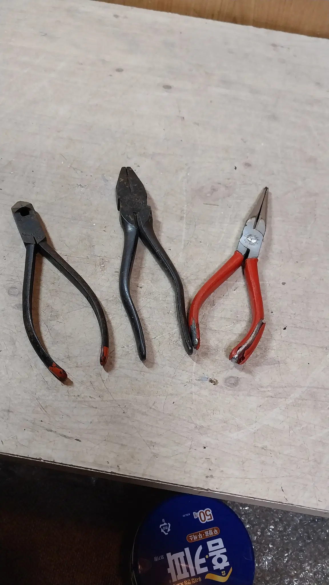 상태 좋은 일제 엔드커터, 펜치, 롱노우즈 등 3종 일괄