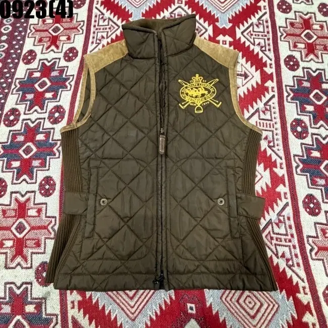 폴로 랄프로렌 퀼팅 패딩 조끼 베스트 브라운 XS 0923
