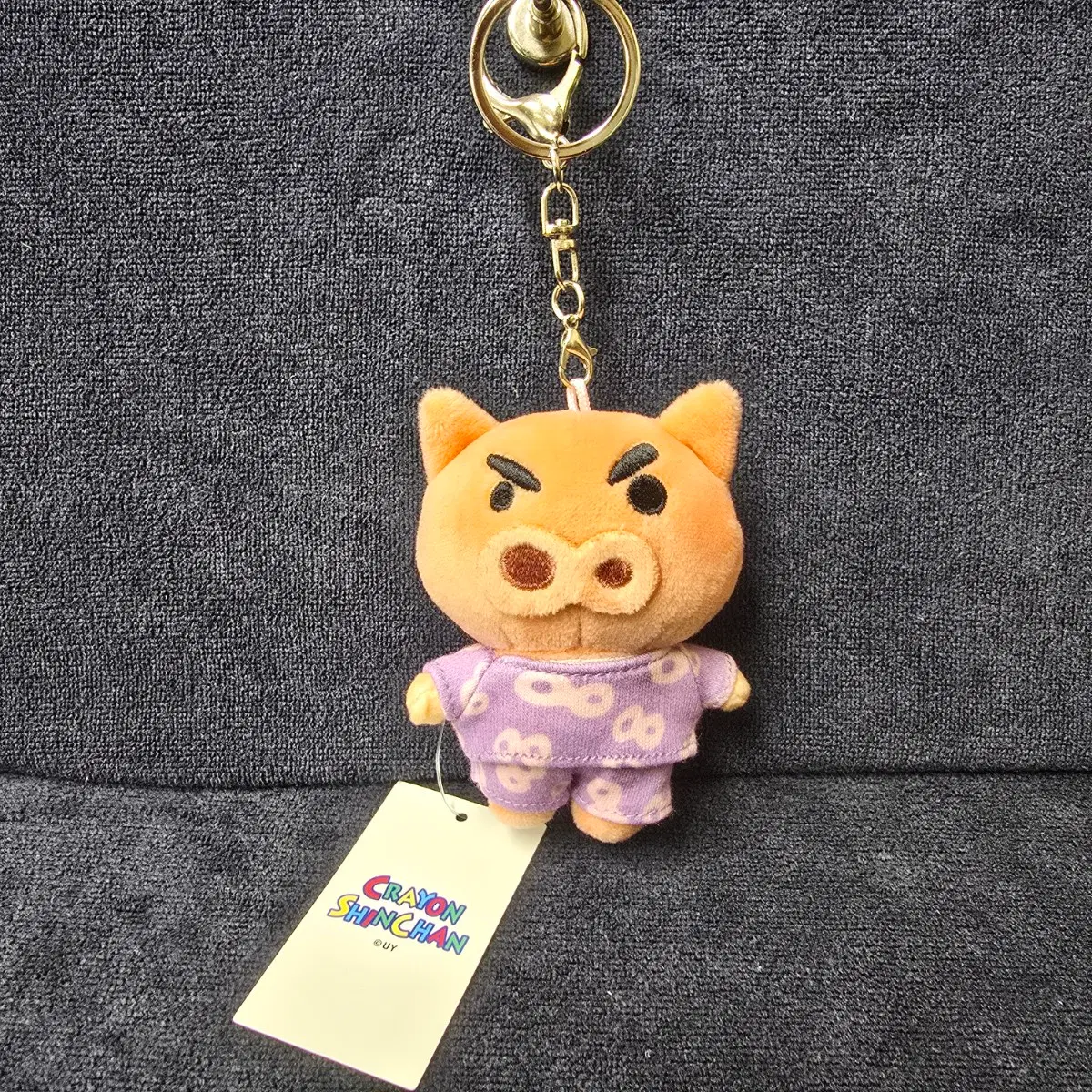 (신상) 짱구 잠옷친구들 부리부리 8cm 정품 키링 가방걸이 인형
