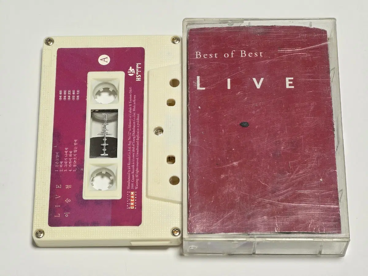이승철 LIVE Best of Best 카세트테이프