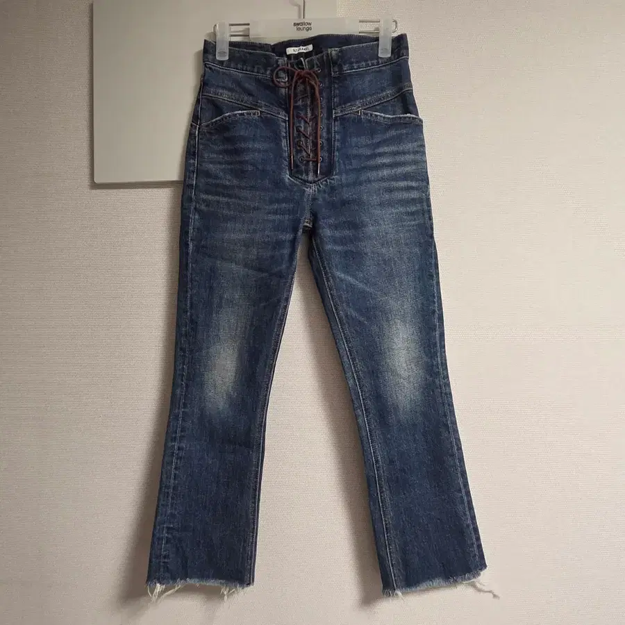 일본 빈티지 아일렛 데님 팬츠 26-27