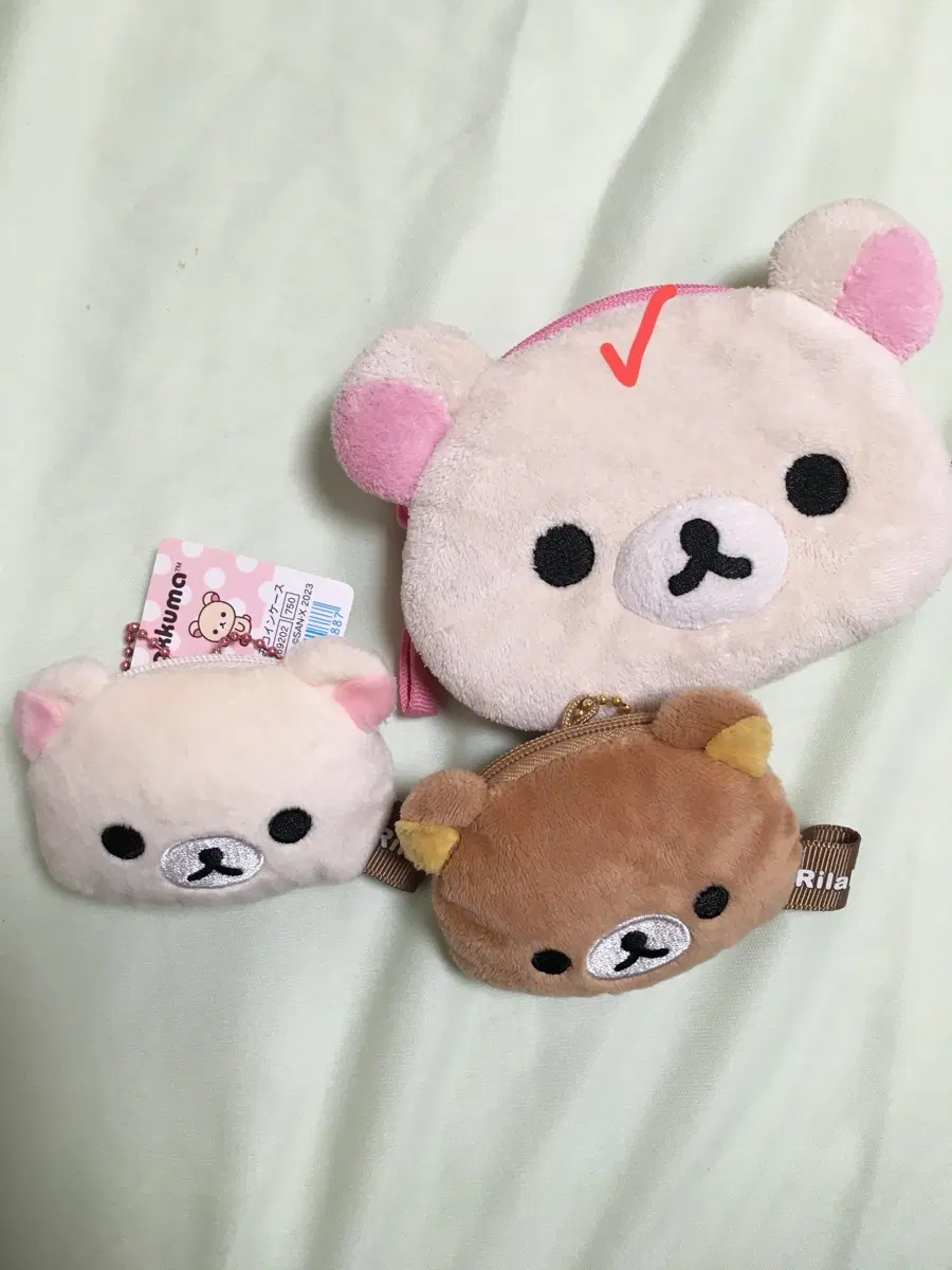 일괄 리락쿠마 코리락쿠마 동전지갑 키링 파우치 판매