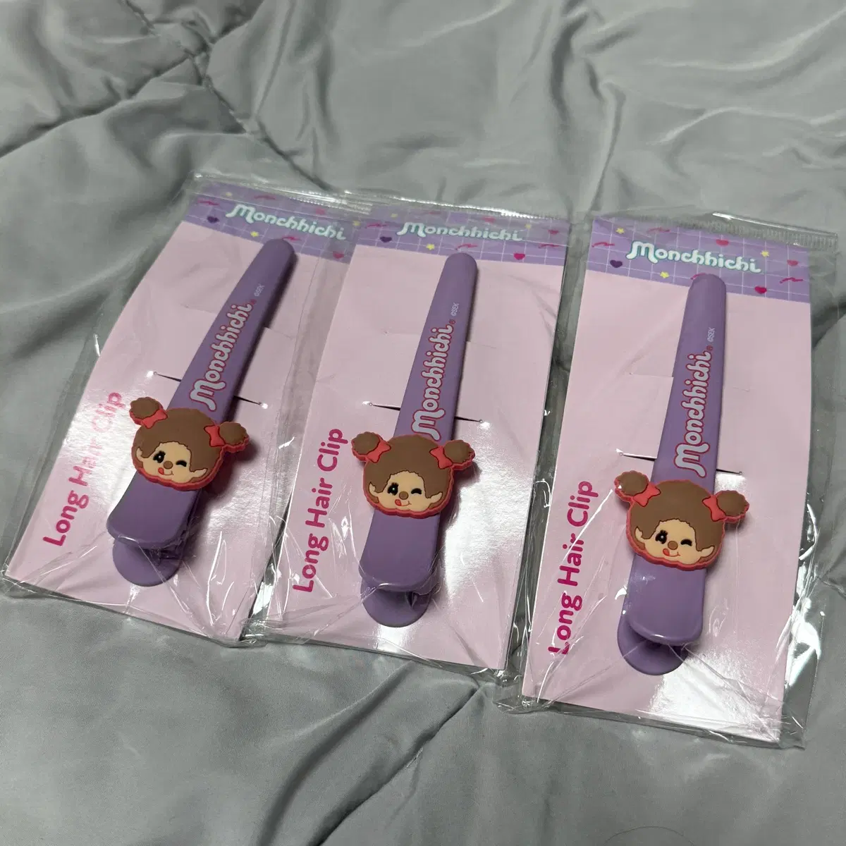 몬치치 헤어클립 머리삔 집게핀