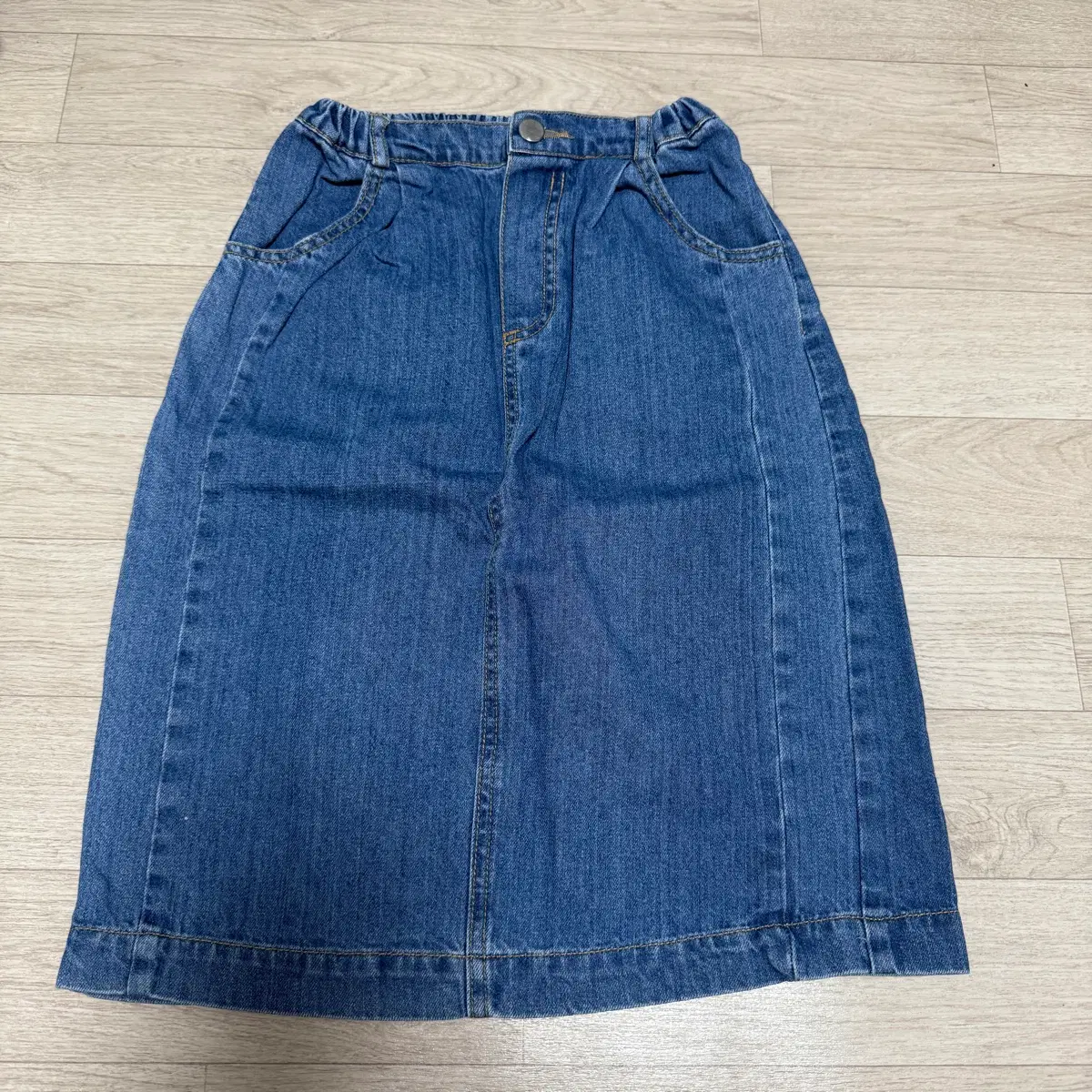 키즈 바나나제이 청 롱스커트