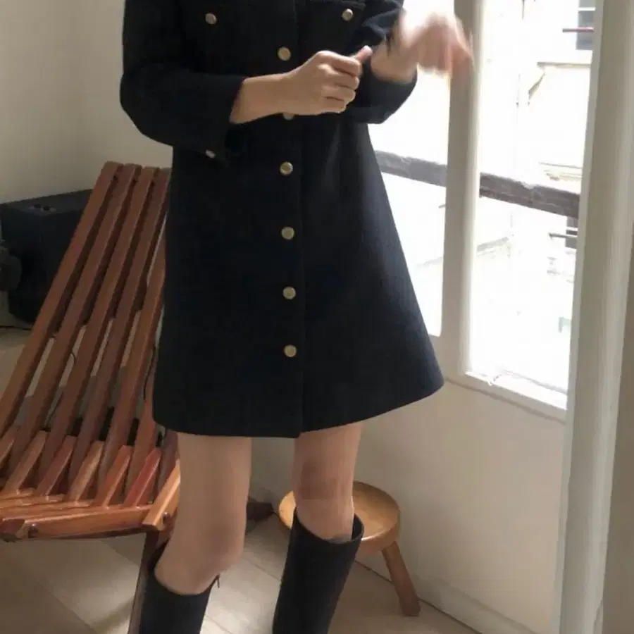 아카이브 제이투유 블랑 트위드 원피스