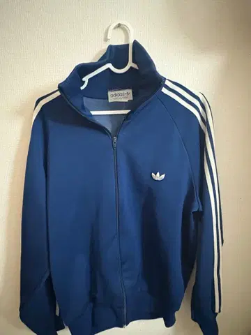 adidas 데상트제 트랙 자켓 4호 네이비 파랑 빈티지