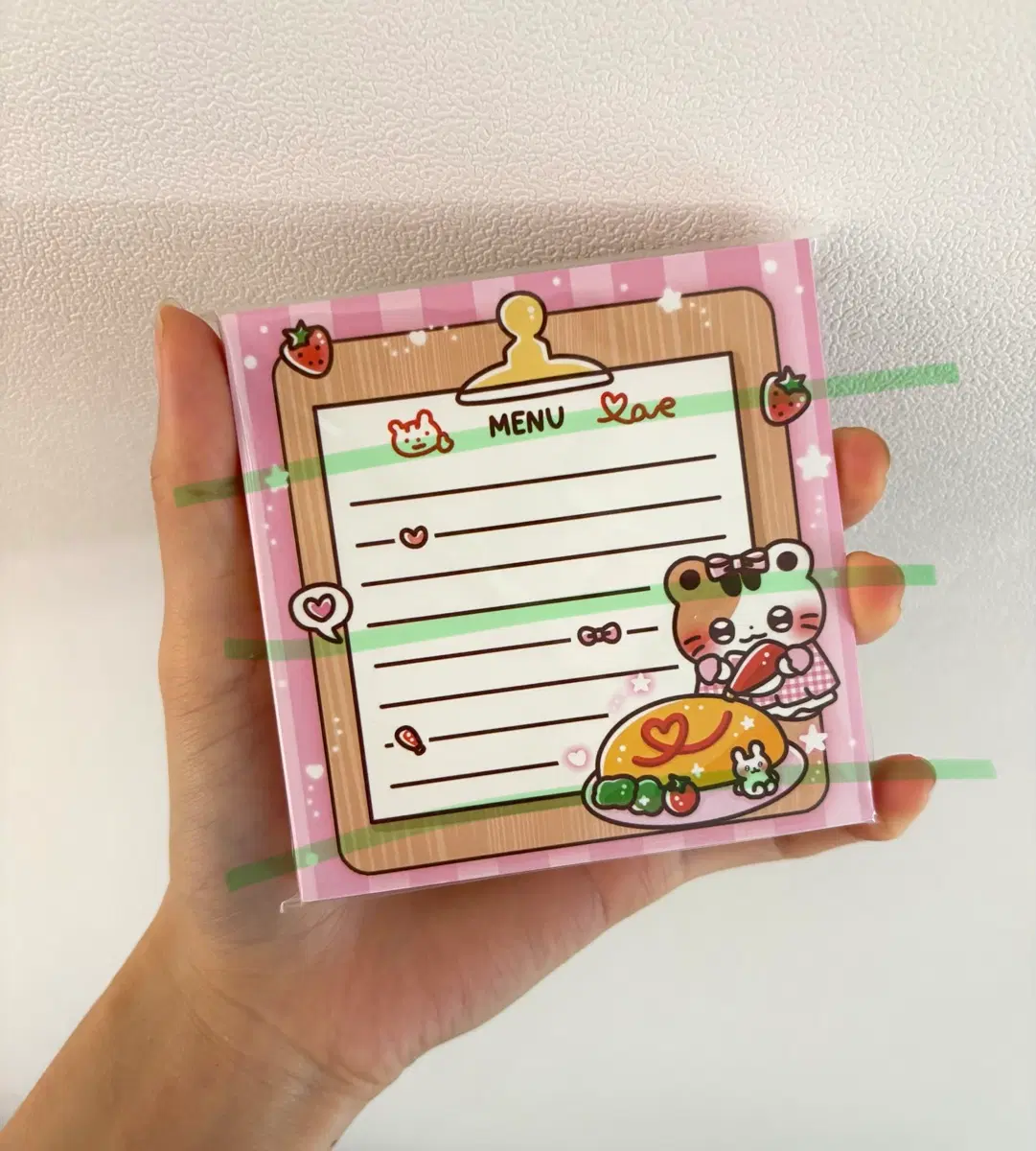 마요 오므라이스 떡메모지 판매 포용 포장용품 문구