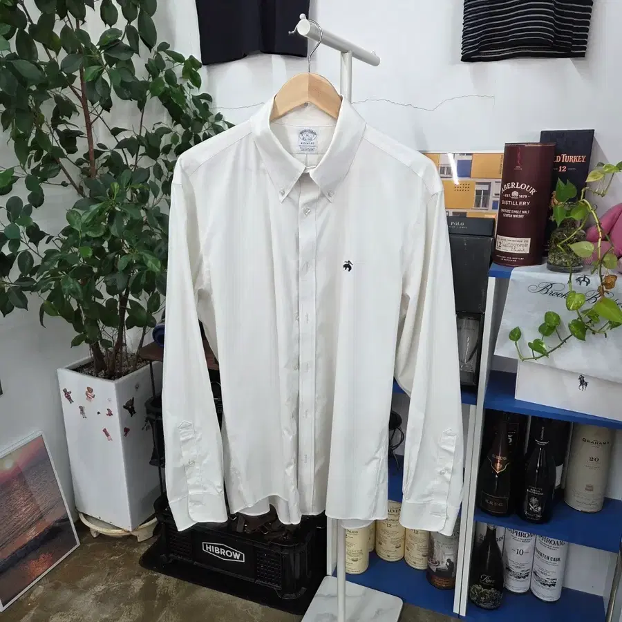 브룩스브라더스 버튼다운 코튼 셔츠 XL